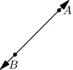 A line through two points.