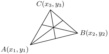 Incenter of a triangle.
