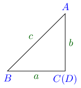 right angle sine law